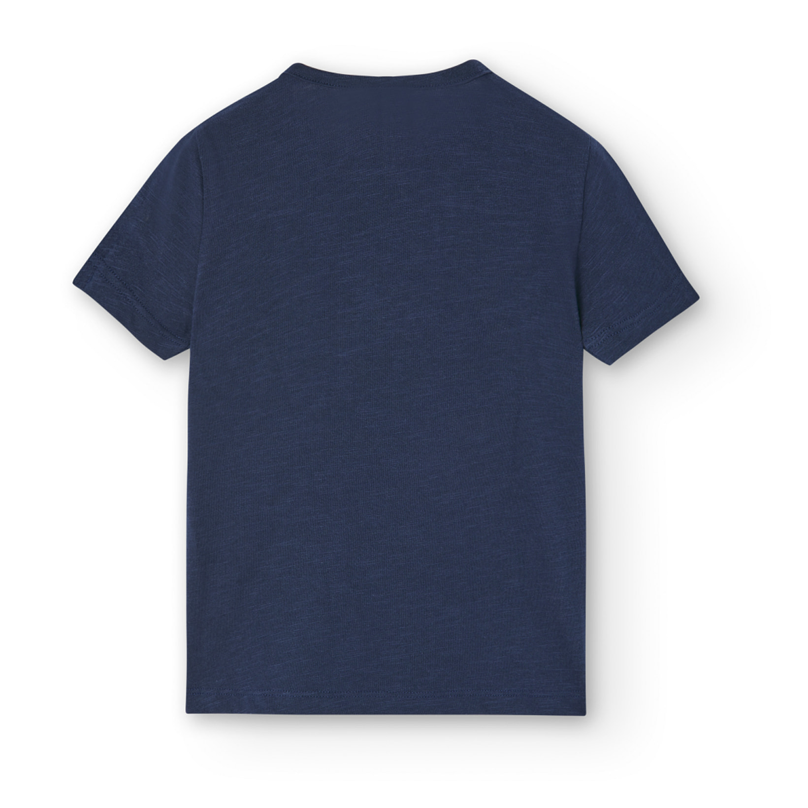 Camiseta flamÃ© niÃ±a, mangas cortas estampada, azul marino