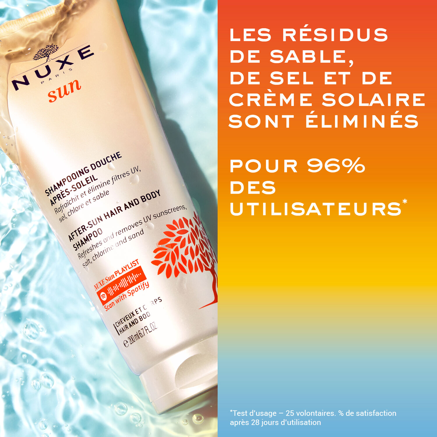 Nuxe Sun  - Shampooing Douche Après-Soleil - Tous types de peaux - 200ml