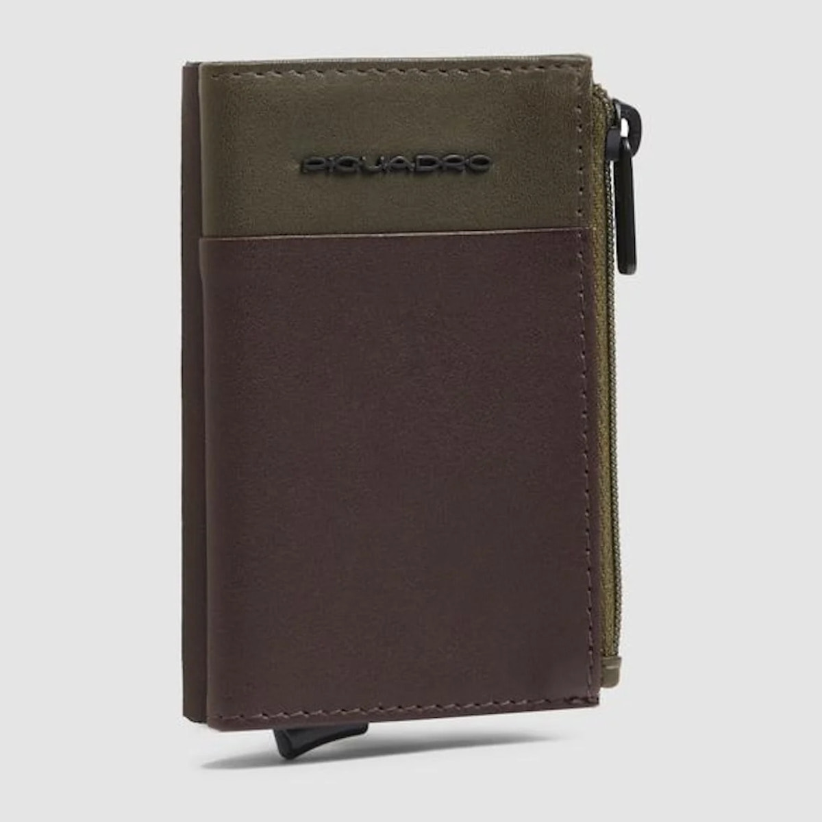 Piquadro Portafoglio compatto con portacarte automatico, porta monete e protezione RFID