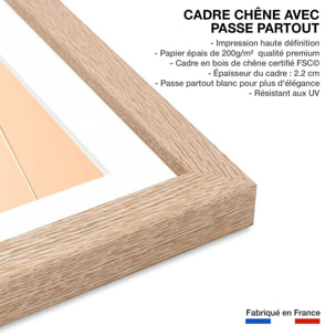 Affiche  scandi pampa Affiche sous cadre bois