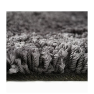 Tapis de bain rond microfibre HIGHLAND Gris Granit Spirella