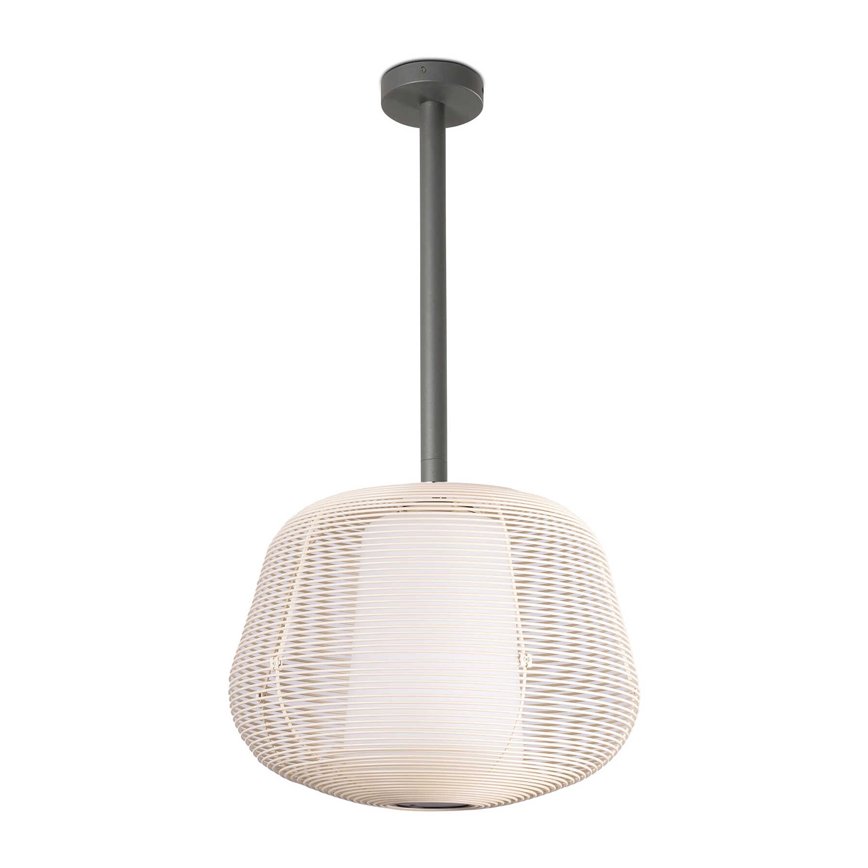 NARA M Suspension fixe beige 1xE27