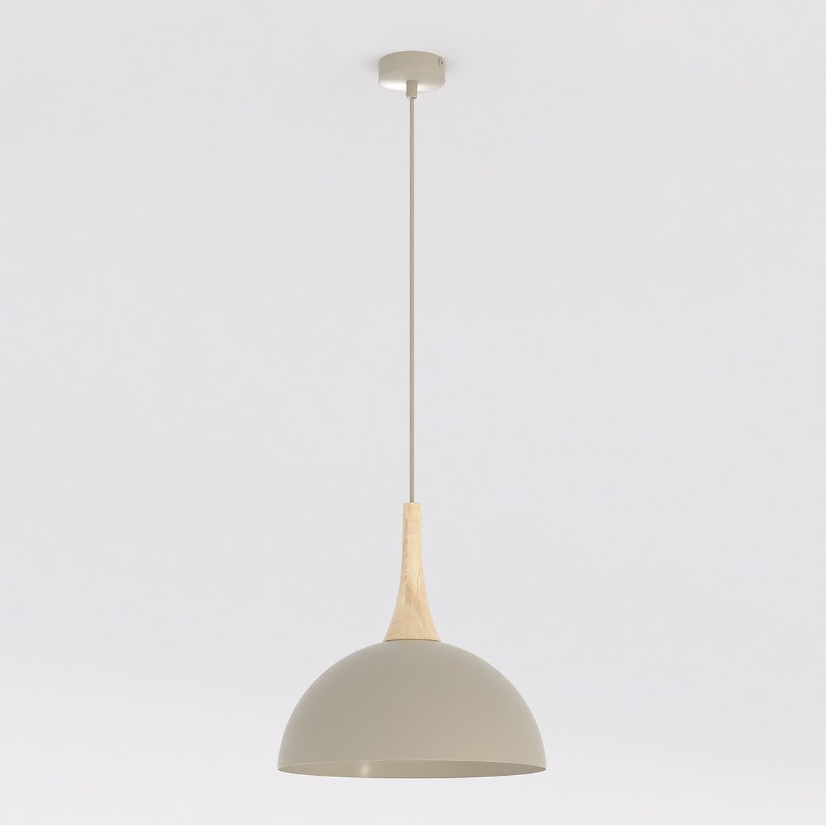 Lampada a sospensione Nautica in acciaio e legno