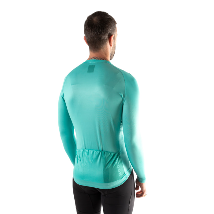 Maillot de manga larga ECOON modelo Tourmalet Men en color Turquesa
