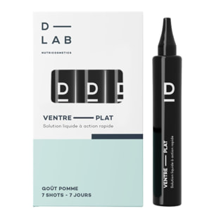 Solution liquide ventre plat - Shots goût pomme 7 jours