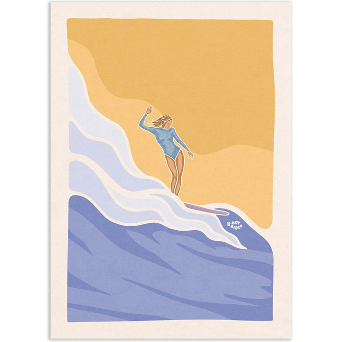 Affiche - Surf on a cloud - Art Rider