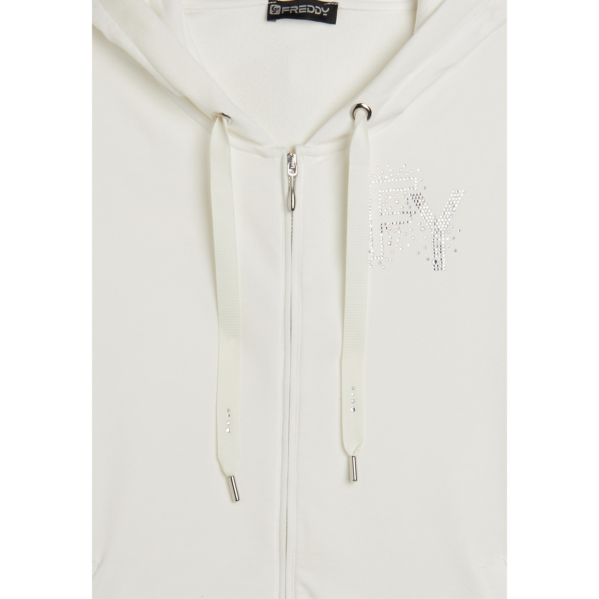 Tuta donna in French Terry Modal con zip e cappuccio