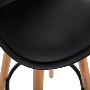 Chaise de bar "Maxon" noir