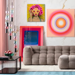 Tableau LED femme BD 39x39cm Kare Design