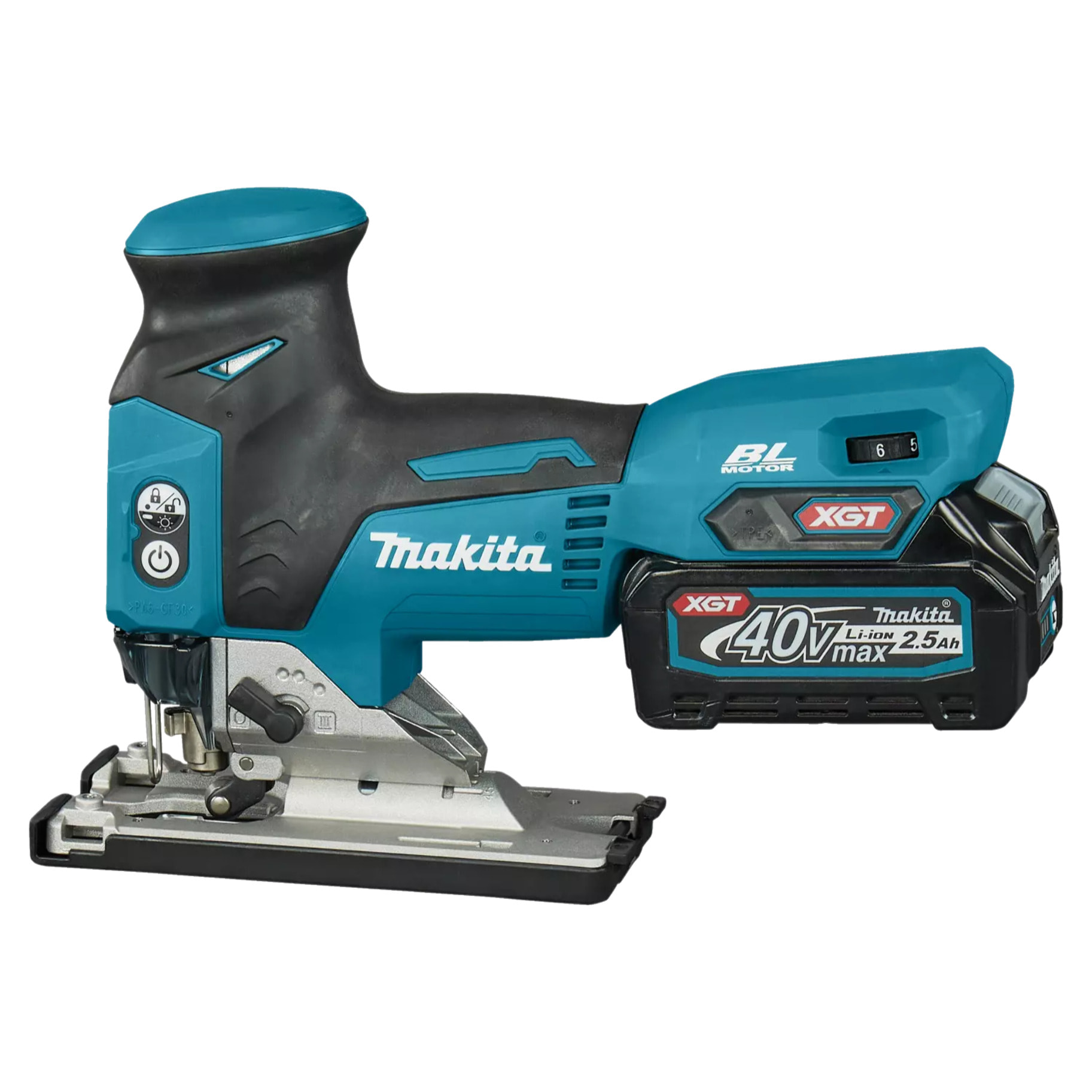 Scie sauteuse Pommeau XGT + 2 batteries 2,5 Ah + 1 Chargeur rapide + Coffret Makpac - MAKITA - JV001GD201