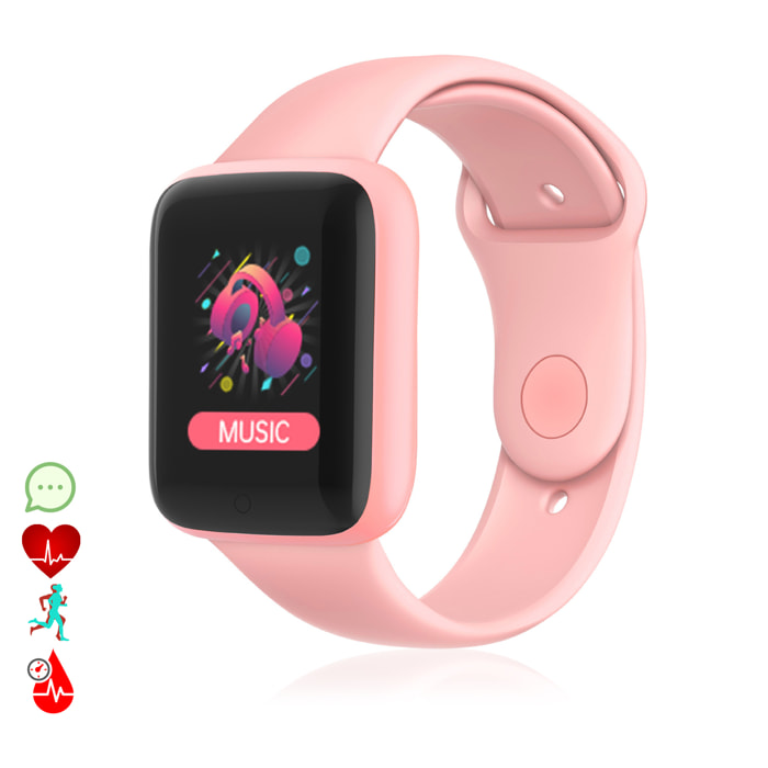 Bracciale intelligente AK-Y68 con monitoraggio della frequenza cardiaca e della pressione sanguigna