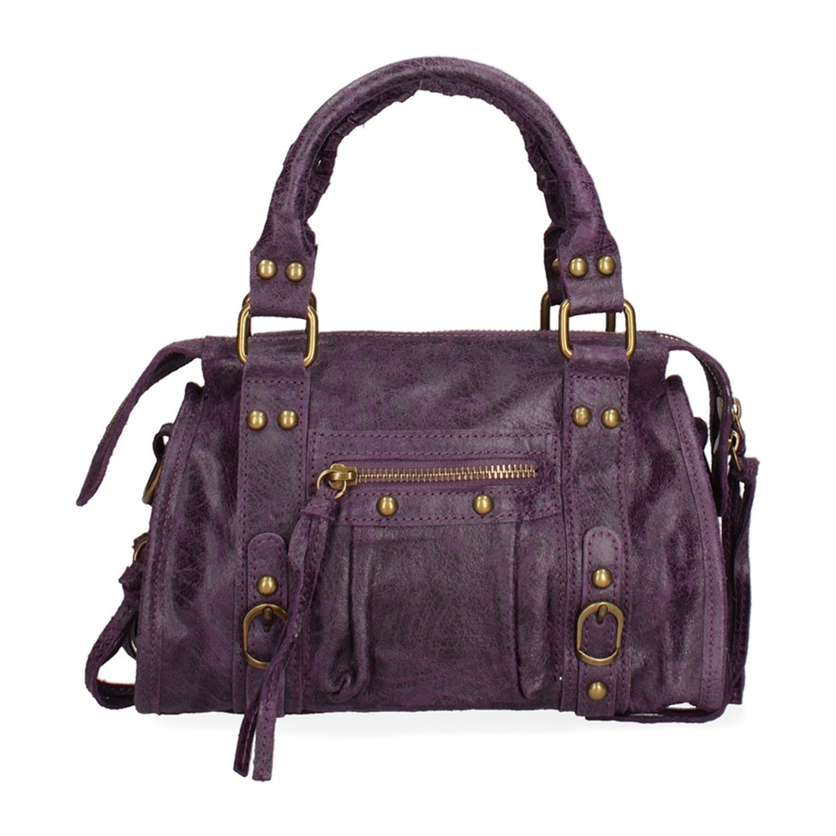 Borsa a spalla da donna - Modello Erisia - Vera pelle - 25.0 x 15.0 x 10.0 cm