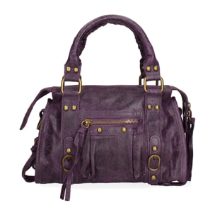 Borsa a spalla da donna - Modello Erisia - Vera pelle - 25.0 x 15.0 x 10.0 cm