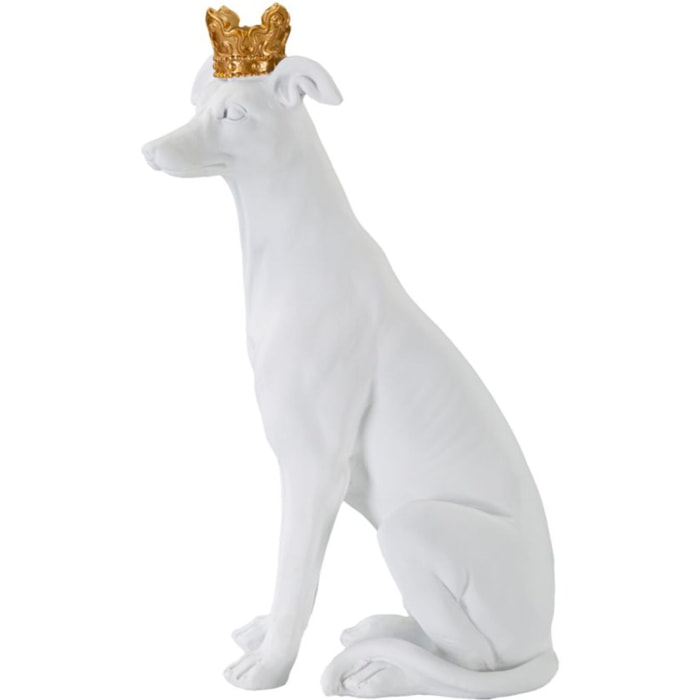 CANE C/CORONA BIANCO CM 20X12,5X33