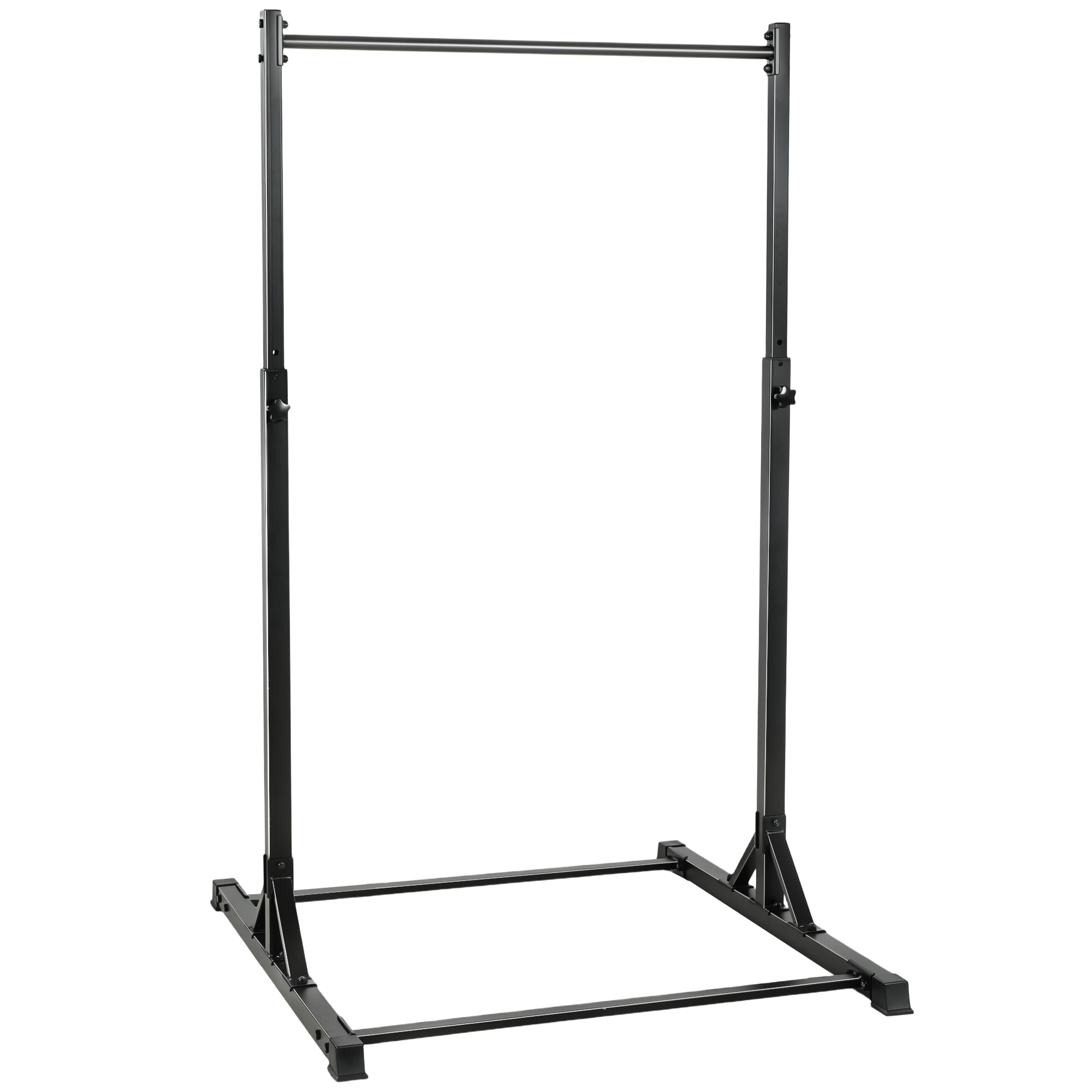 Barre de traction autoportante hauteur réglable 8 niv. acier noir