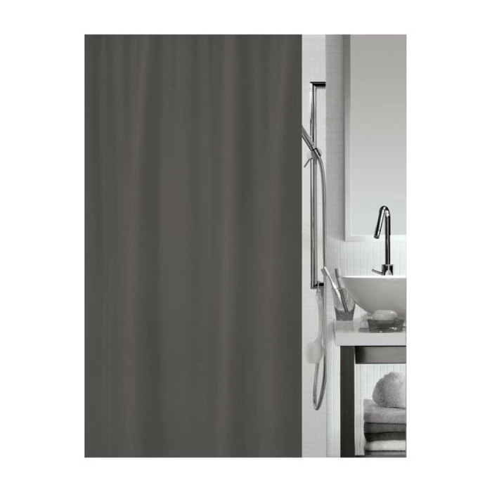 Rideau de douche Polyester ALEA 180x200cm Taupe Spirella