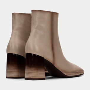 Botin Monaco Marfil 7,5 cm