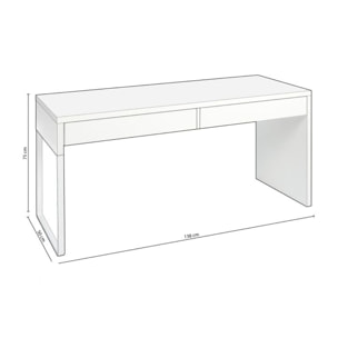 Mesa de escritorio Roxy Blanco Artik (Blanco Mate)