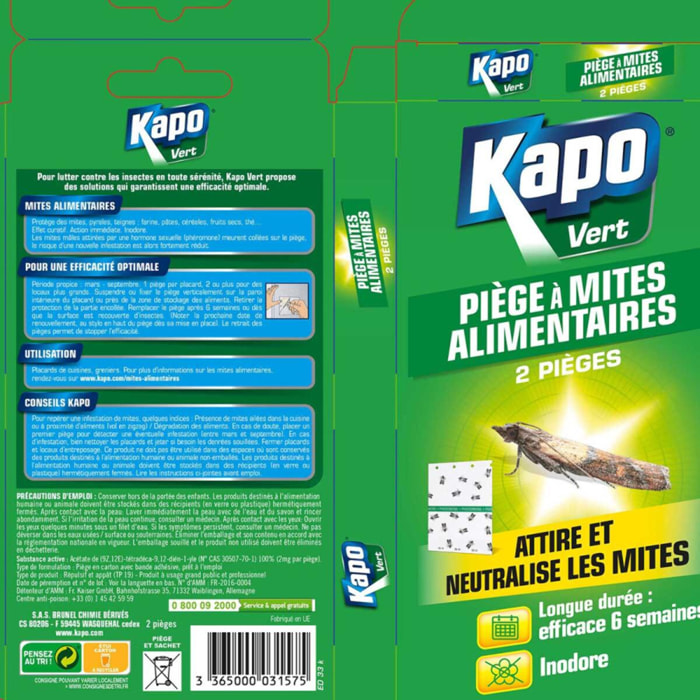 Pack de 2 - Kapo - Pieges A Mites Alimentaires Etui De 2