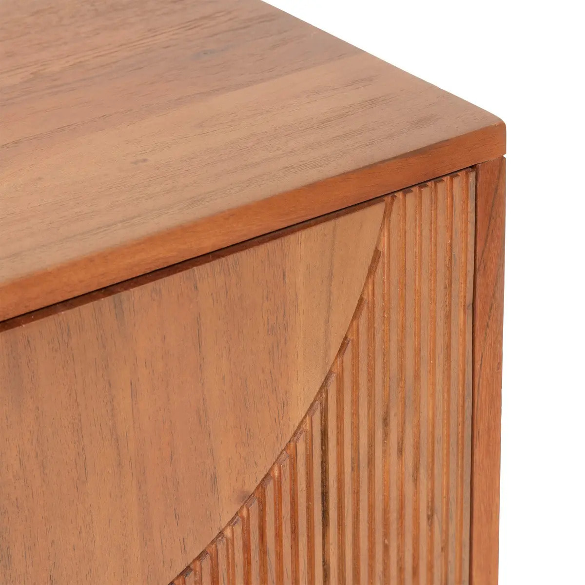 Buffet 3 portes "Nanda" acacia marron 150x90,5cm