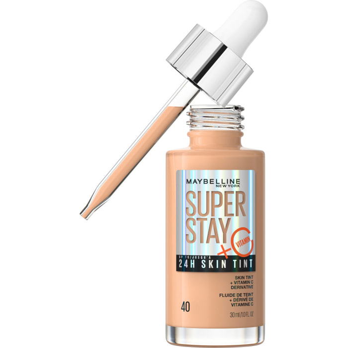 Maybelline New York Superstay 24H Skint Tint Fluide de Teint Longue Tenue 40