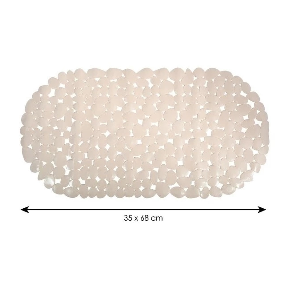 Tapis Fond de baignoire PVC GALETS Beige MSV