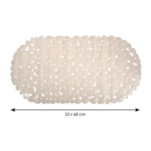 Tapis Fond de baignoire PVC GALETS Beige MSV