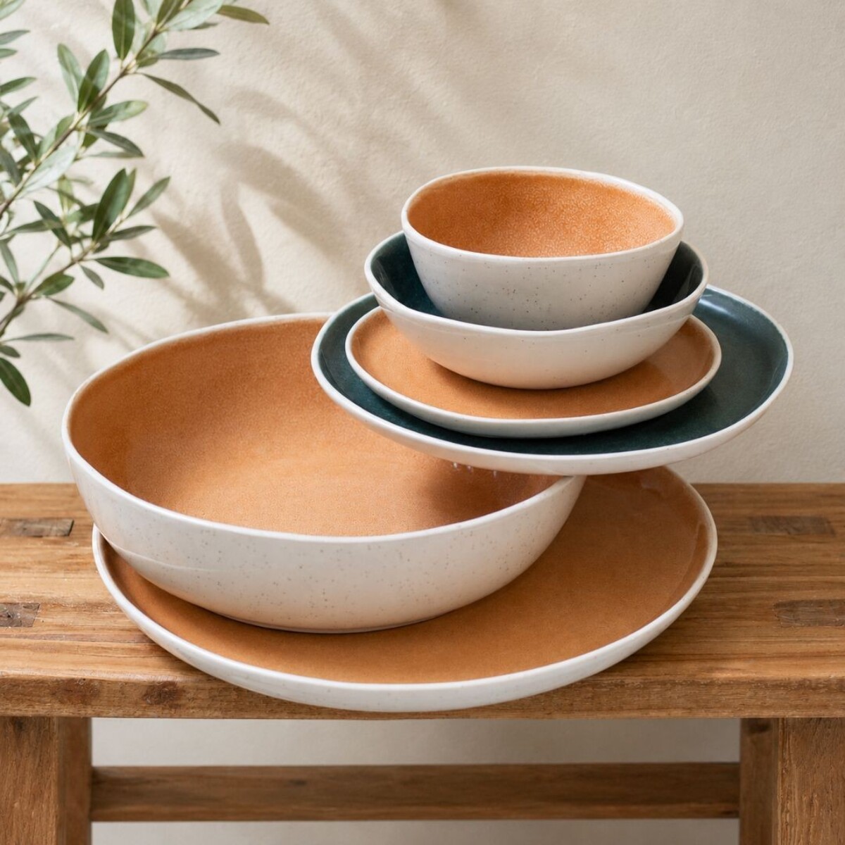 Grand saladier orange , CORALIA