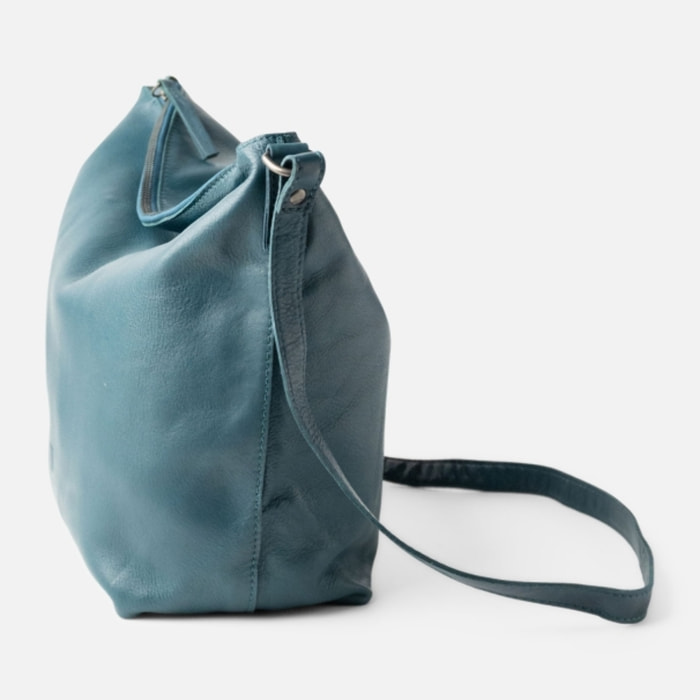 Bandolera BIBA Utah Cream Out de piel