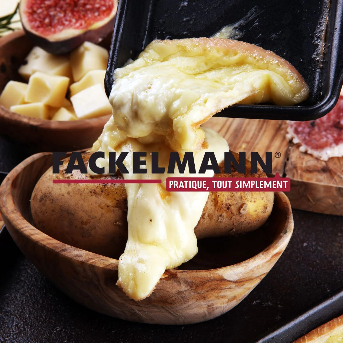 Lot de 6 spatules à raclette en bois 13 cm Fackelmann Wood Edition