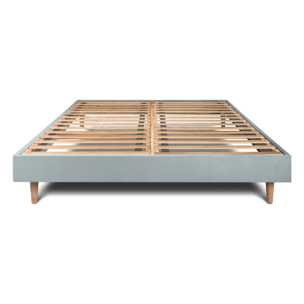 Sommier Kit Velours Ep14 - pieds bois