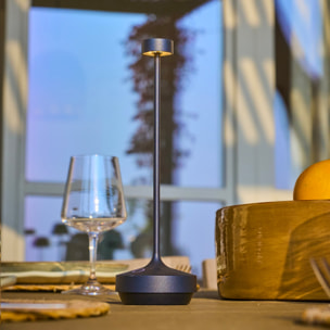 Lampe de table sans fil RUBY Noir H25cm