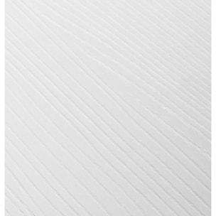 Lit avec sommier 140x190 frêne blanc Nuamo