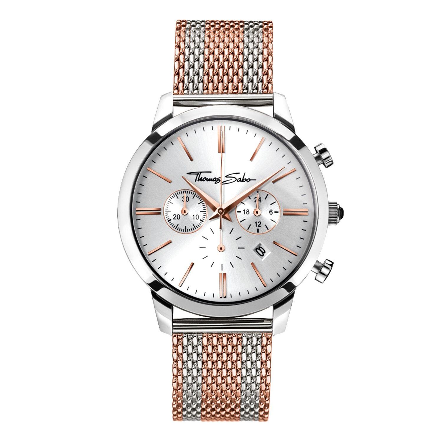 Reloj Thomas Sabo WA0287-283-201-42MM Unisex Analogico Cuarzo con Correa de Acero inoxidable