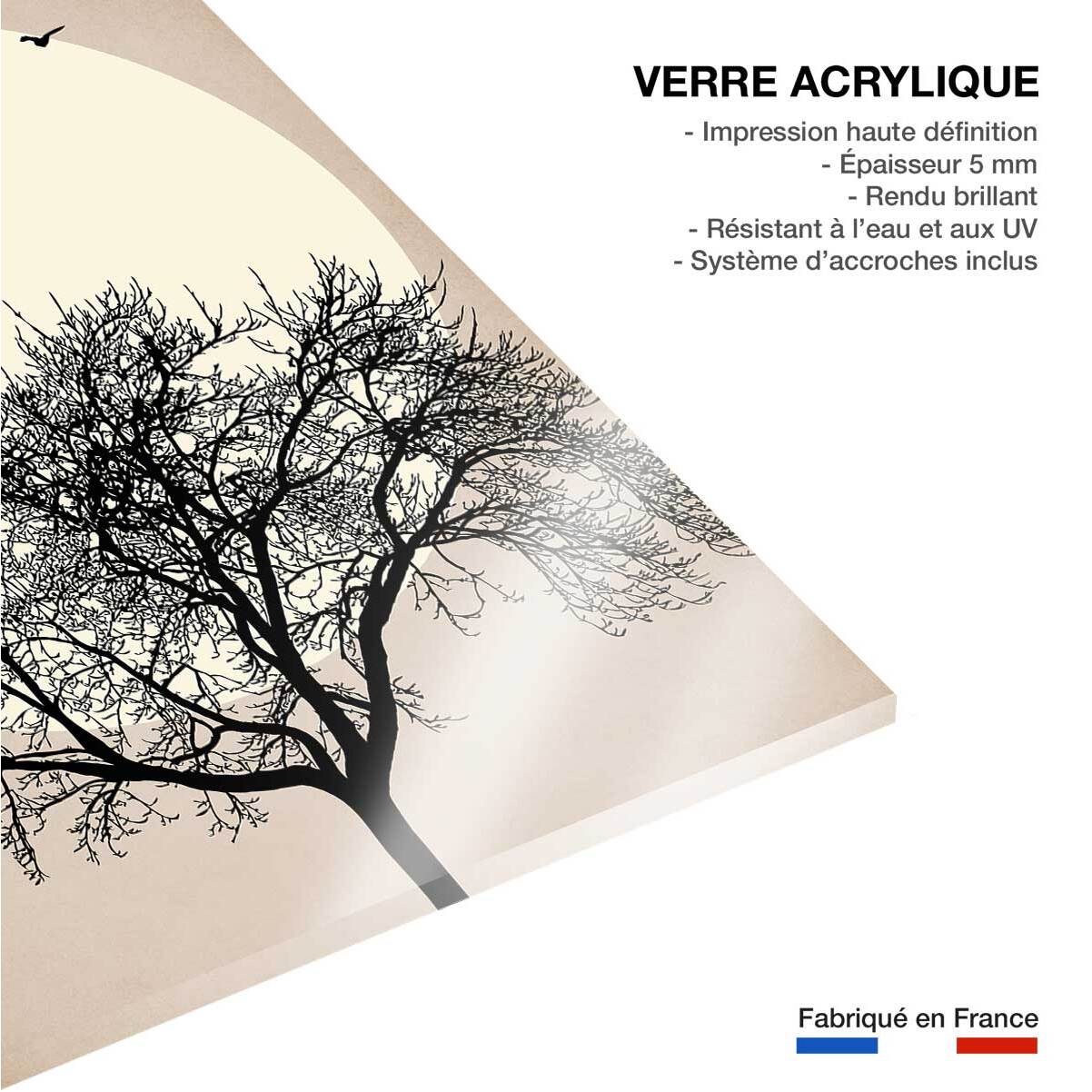 Tableau dessin Arbre scintillant Tableau plexiglas