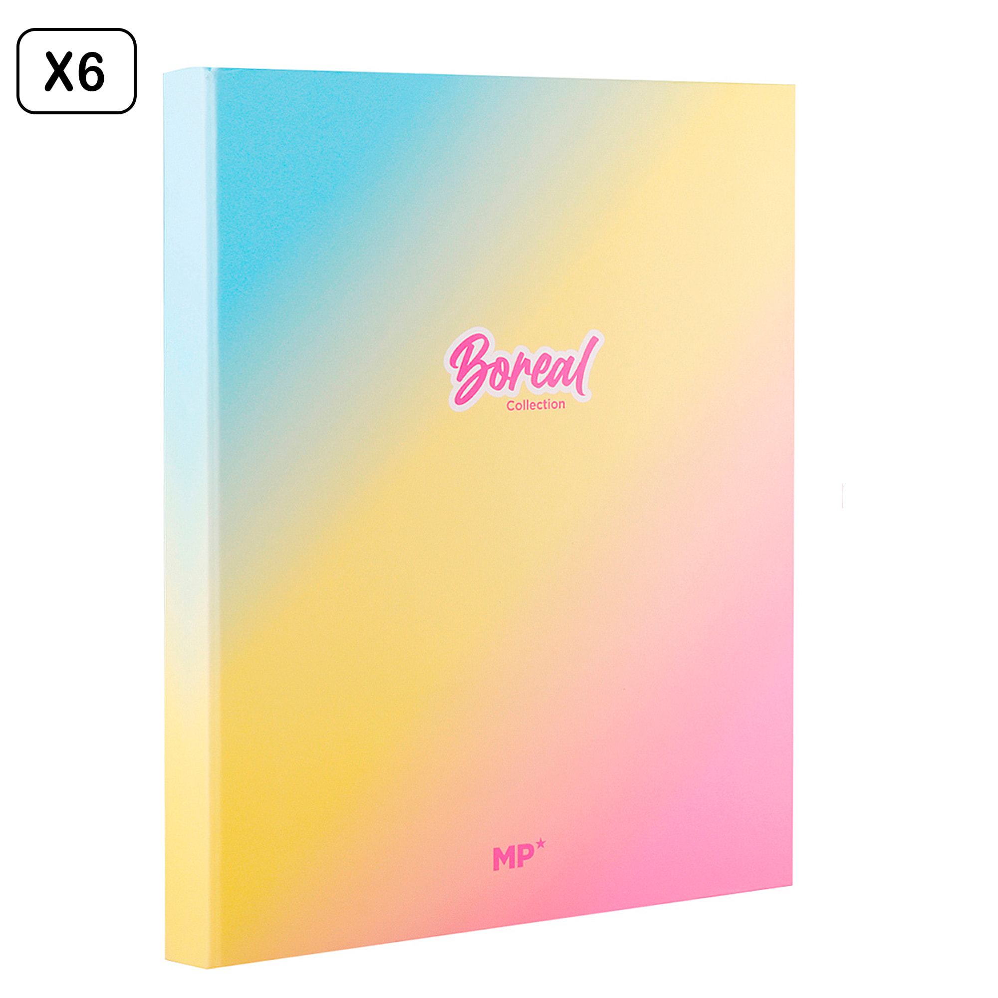 PACK 6 UNIDADES CARPETA CARTÓN 4 ANILLAS Fº DISEÑO FANTASÍA