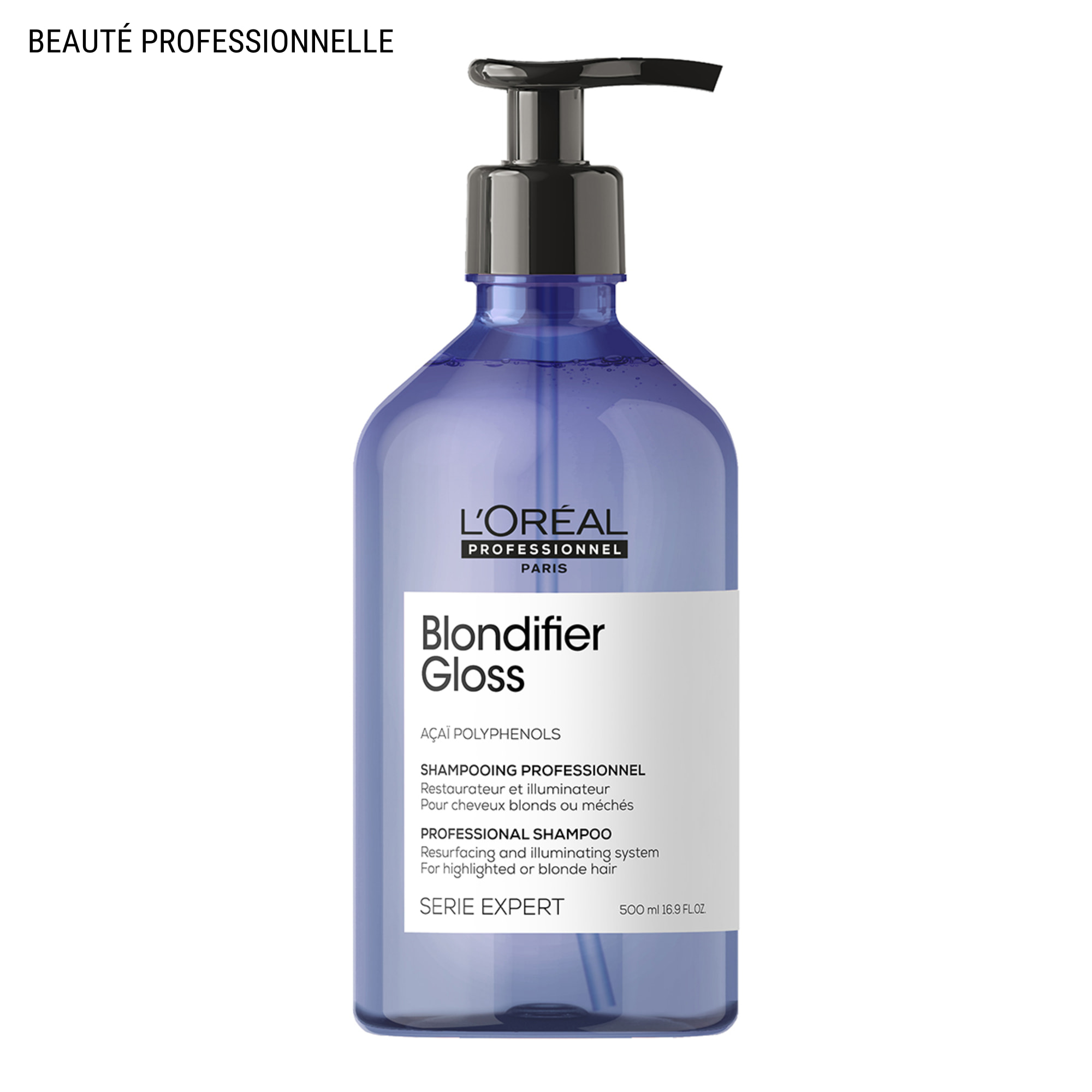 image-Shampoing Blondifier Gloss Cheveux Blonds 500ml - Série Expert
