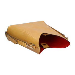 Borsa a spalla da donna - Modello Carmine - Vera pelle - 27.0 x 23.0 x 9.0 cm