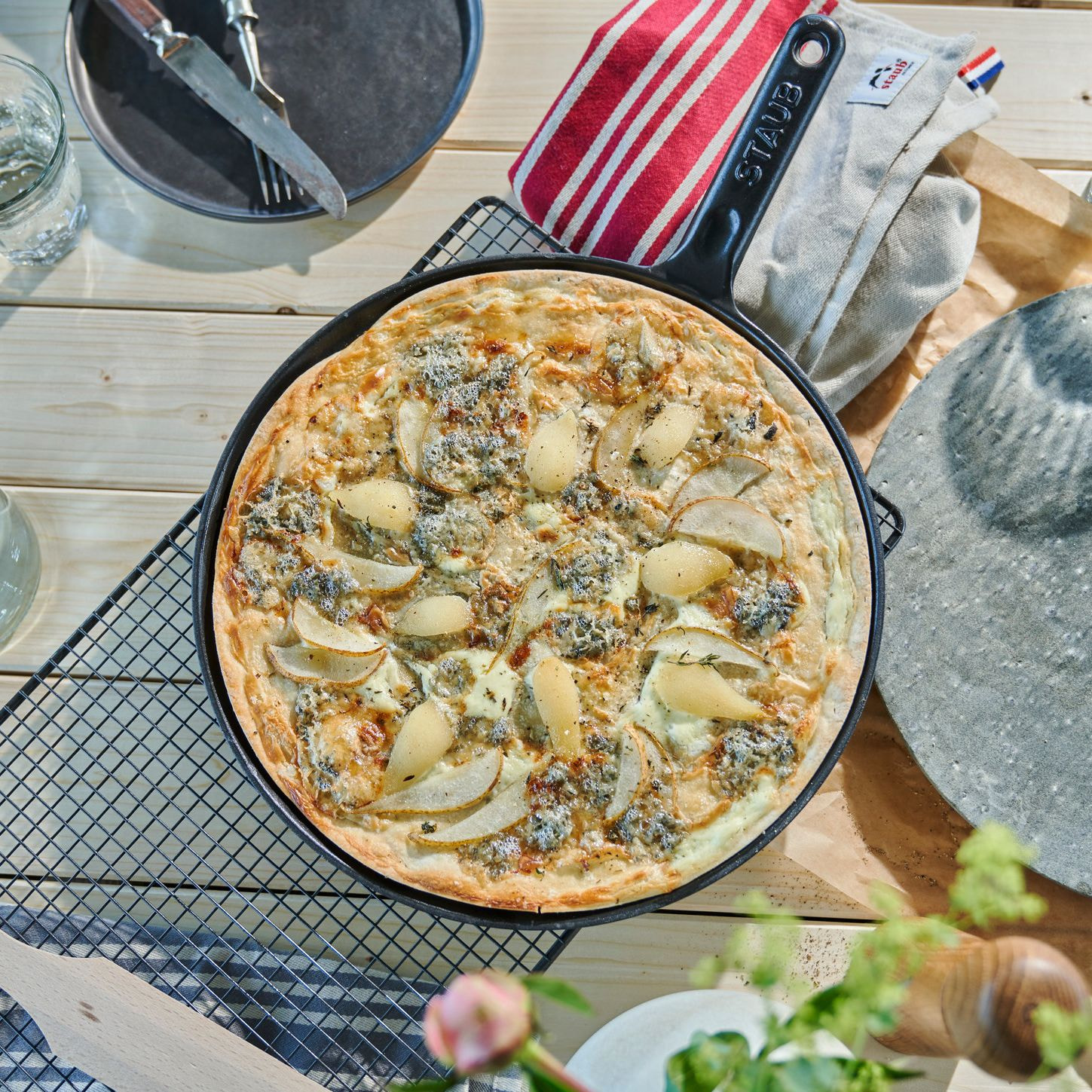 Crêpière en fonte 30cm Staub, Noir mat