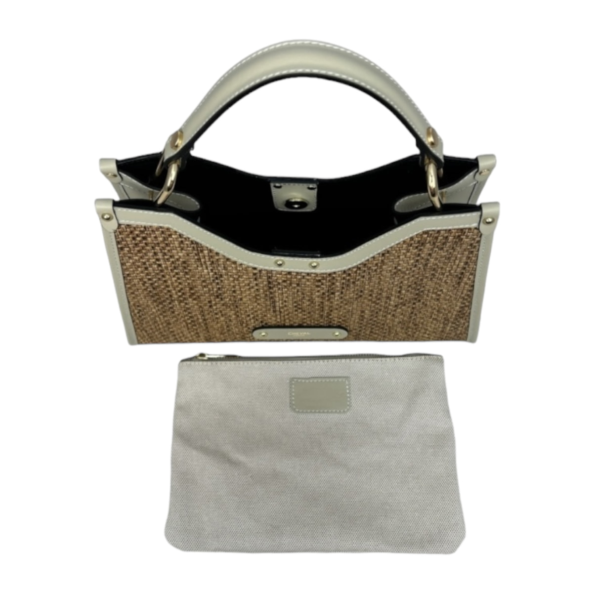 Bolso de mano Cheval Firenze Capri Mini Beige