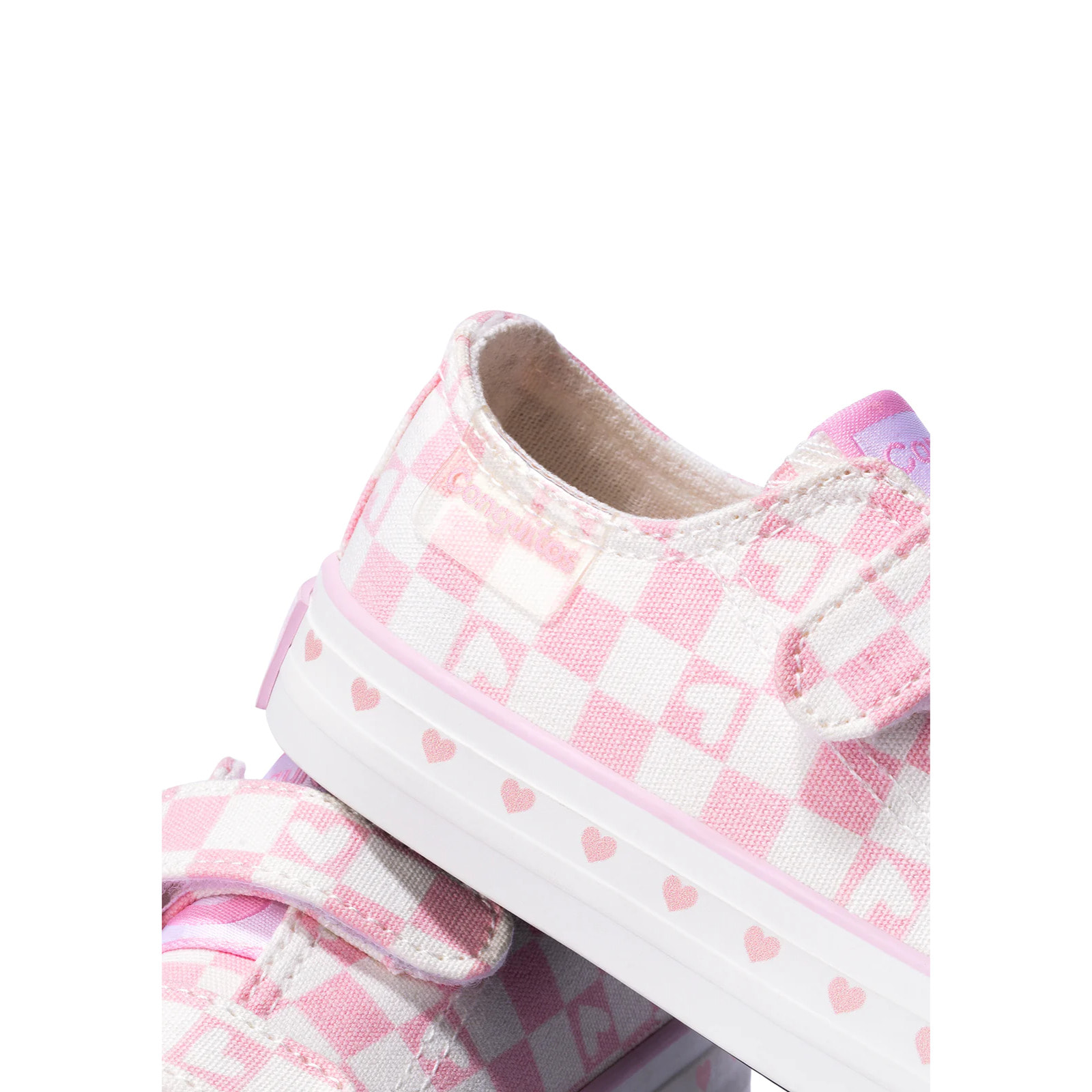 Sneakers in tela a quadri  per bambine