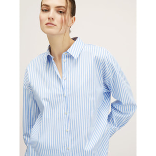 Motivi - Camicia over a righe - Azzurro