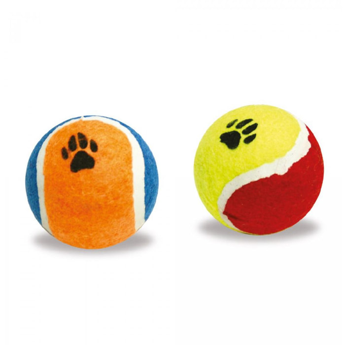 Pallina per cani da tennis - Colori Assortiti 6.5cm - Croci