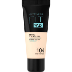 Maybelline Fit Me! Fond De Teint Matifiant 104 Ivoire Rosé