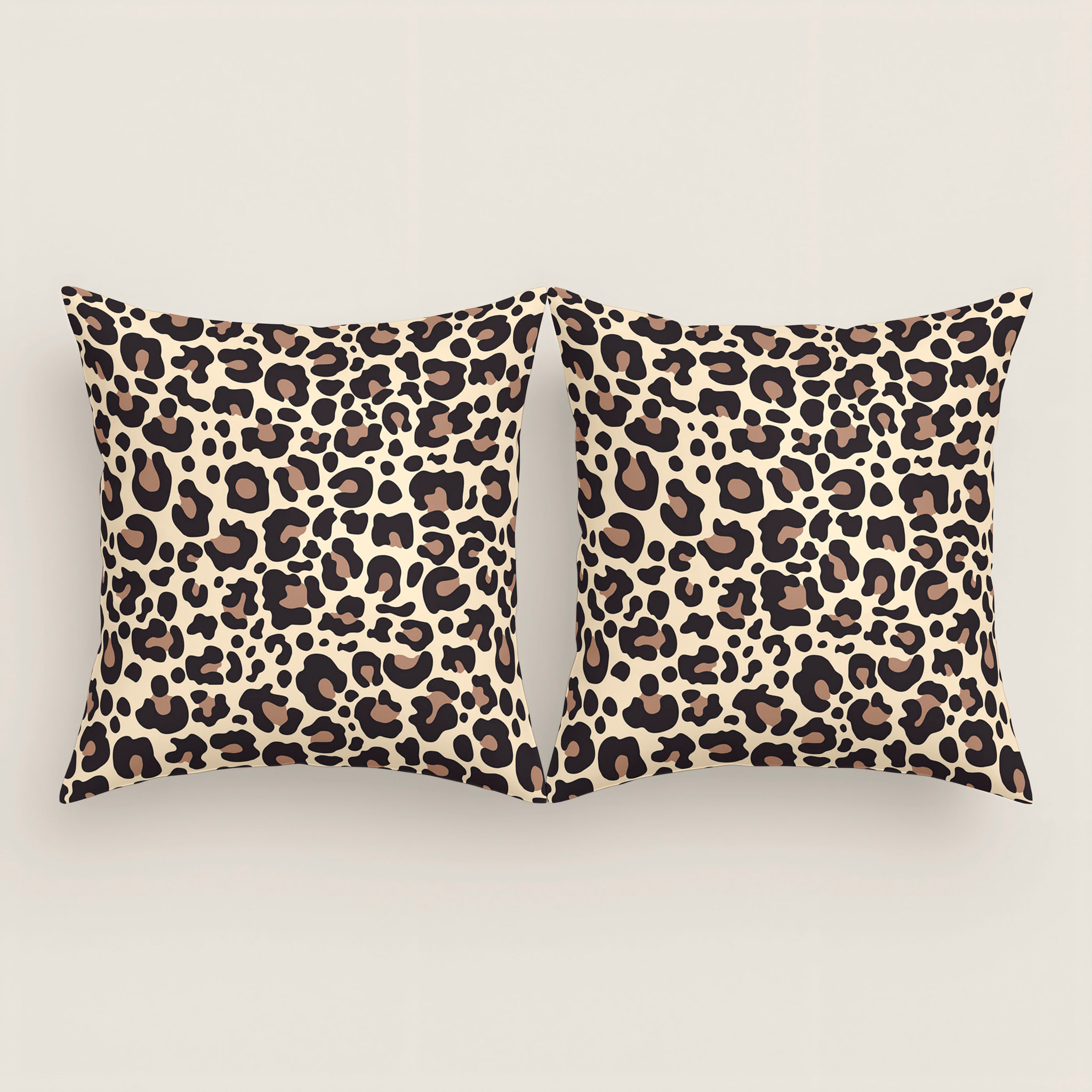 Funda de Cojín Estampado - Con Cremallera - Sin relleno - 100% Microfibra - Leopard