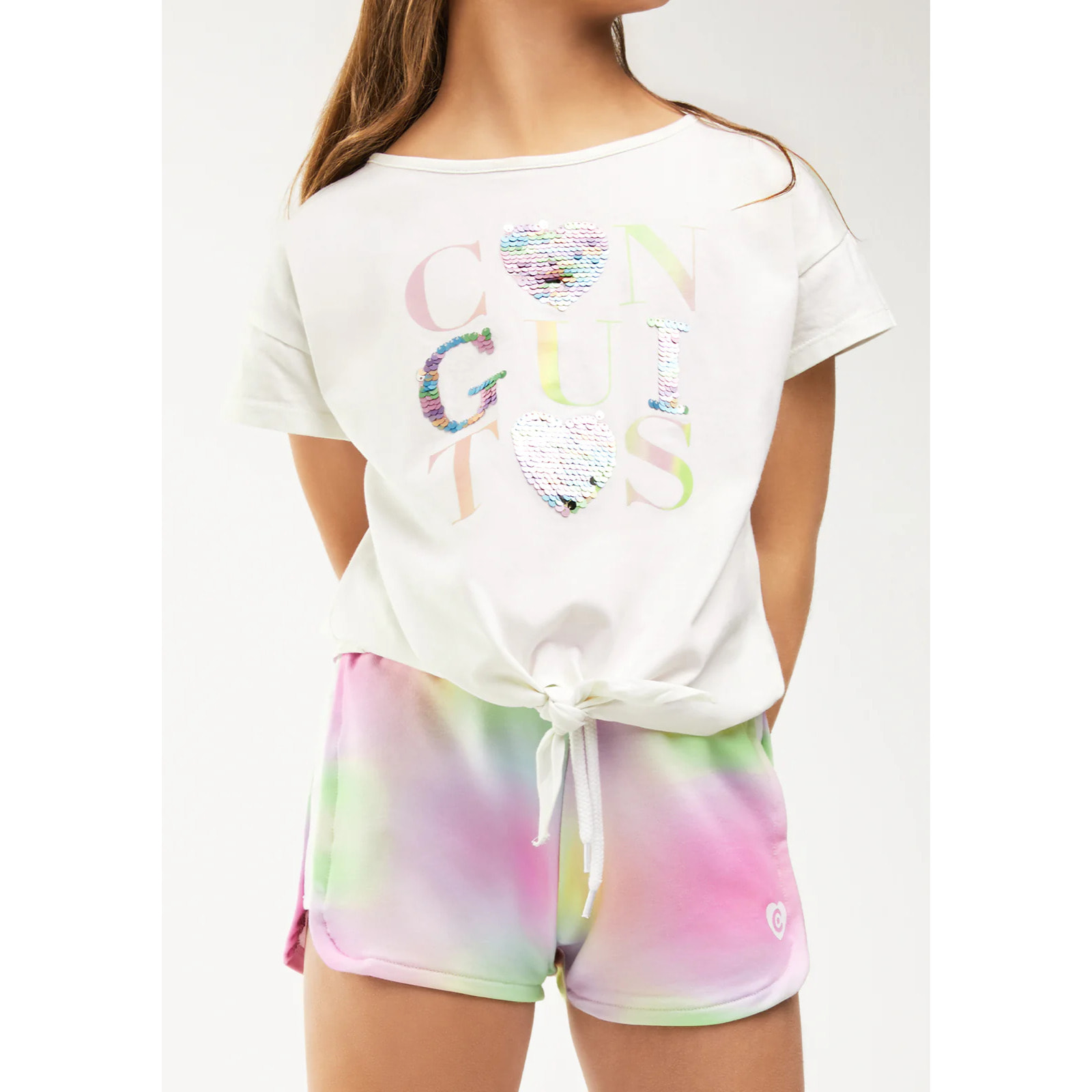 Conguitos - Pantaloni sportivi corti per ragazza