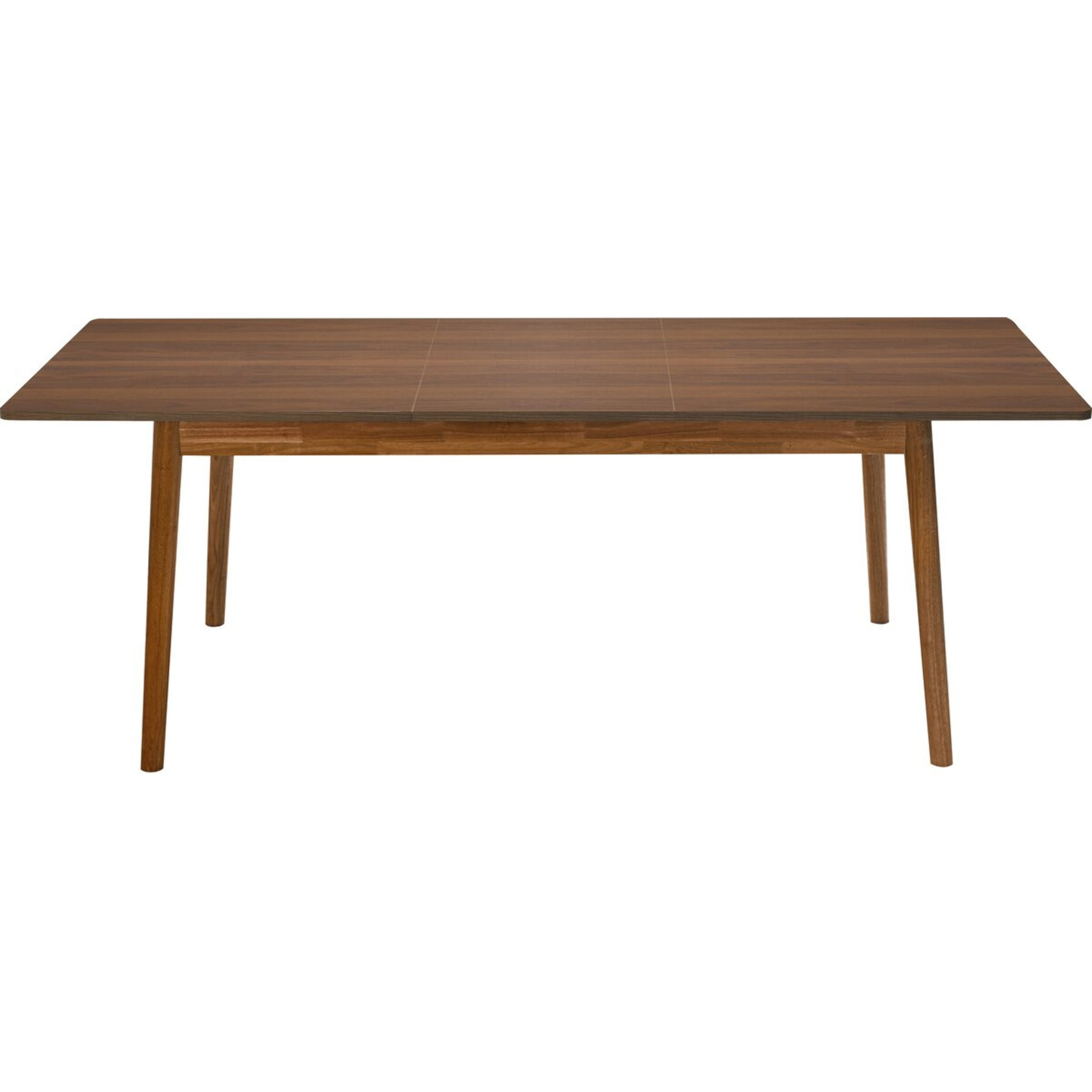 Table repas extensible en bois 160/210 cm "Prisma" - 8 places - Marron