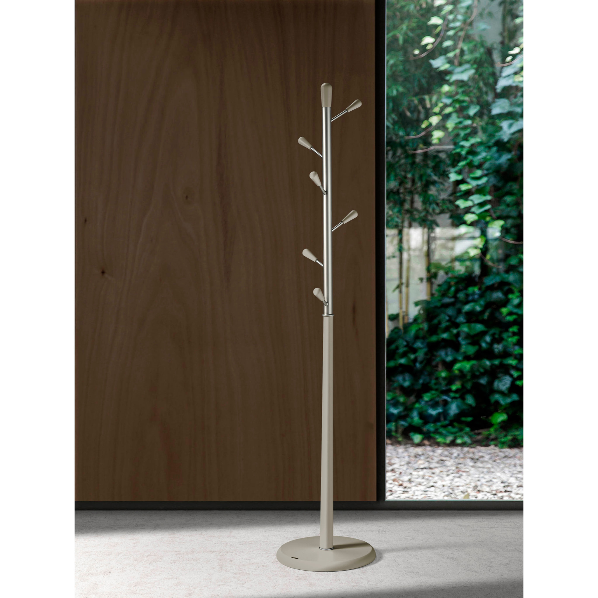 Perchero Ellie madera haya arena 190x37x37 cm