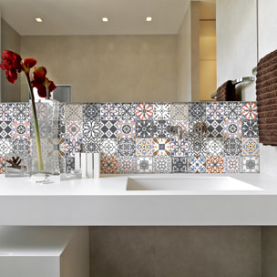 Stickers muraux - Sticker Mural Carrelage adhésif Cuisine Salle de Bain - 9 STICKERS CARRELAGES AZULEJOS KELIANA