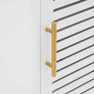 Meuble bas Orea rectangulaire 30x36cm 1 porte blanc